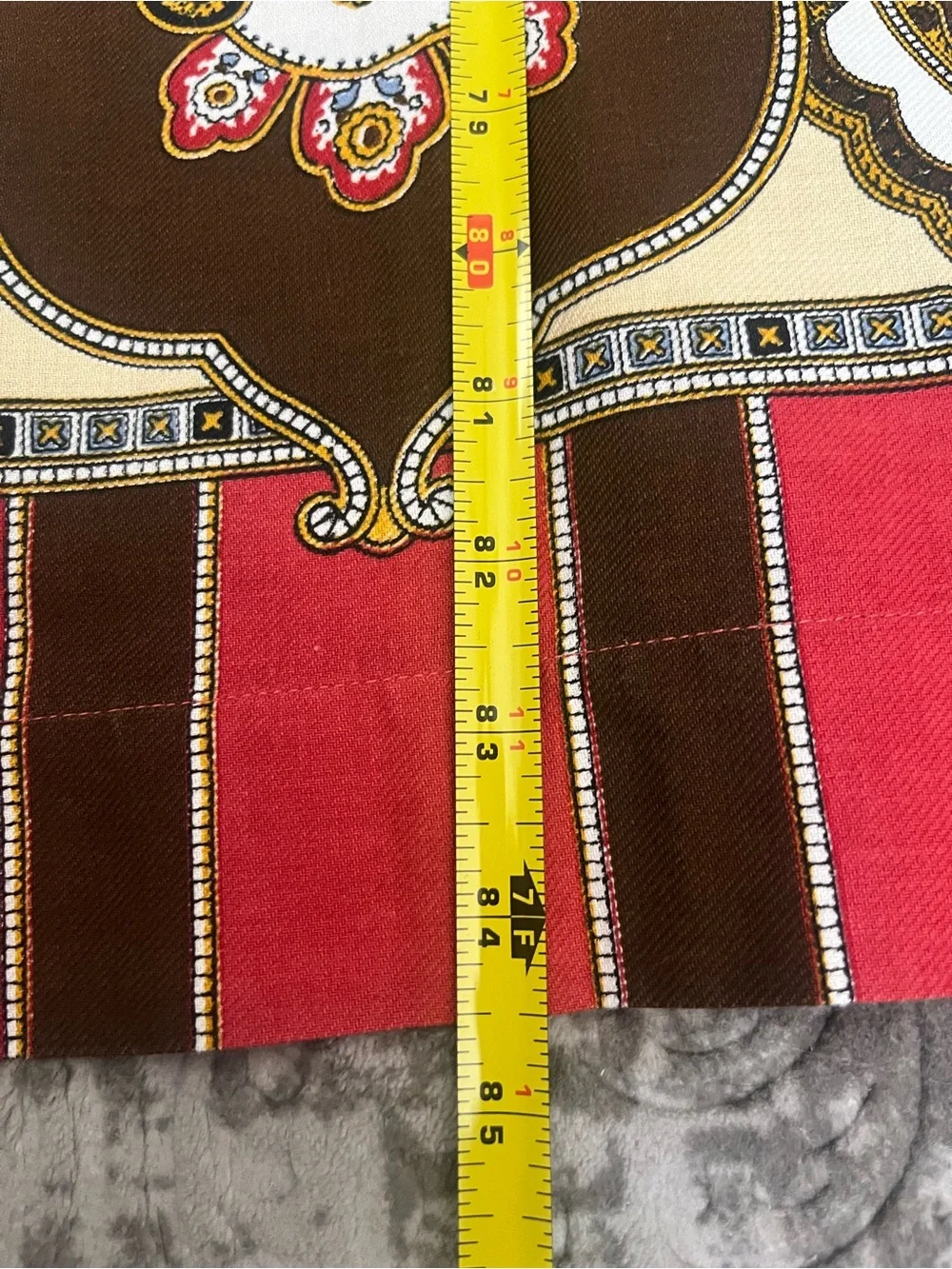 WILLIAMS SONOMA Ornate Border Paisley Pattern Table Cloth 84